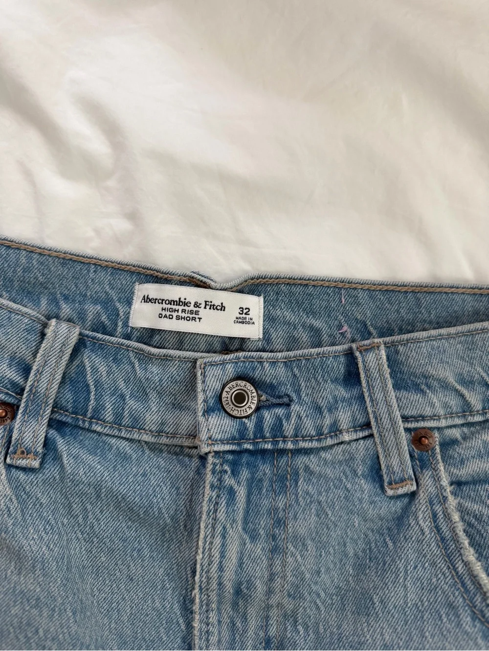 Abercrombie denim jean dad short